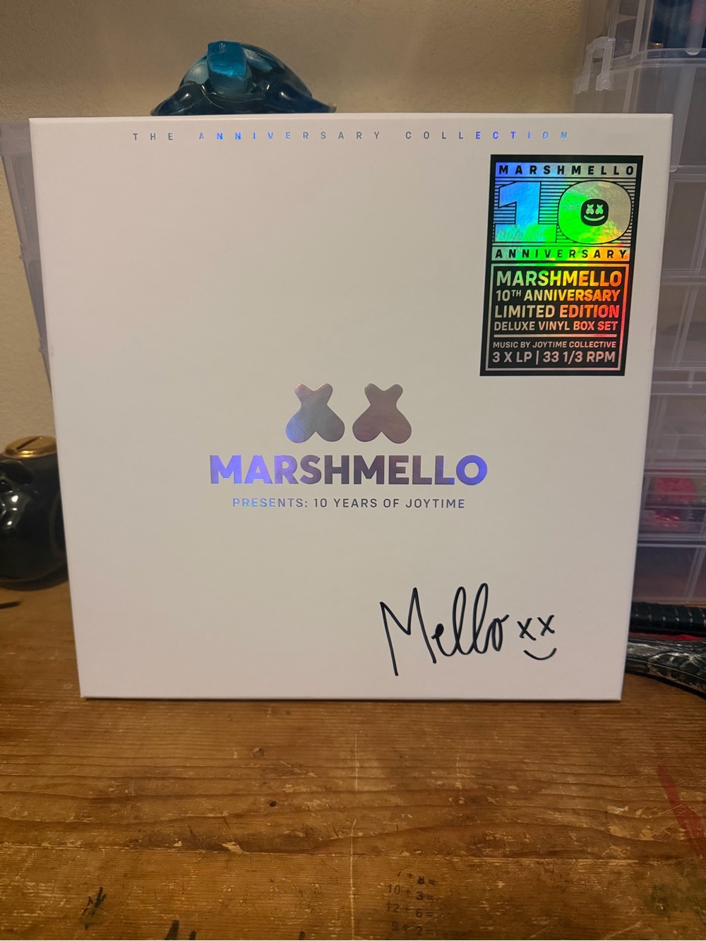 Marshmello 10th Anniversary Deluxe Vinyl Box Set - White with Holographic Logo